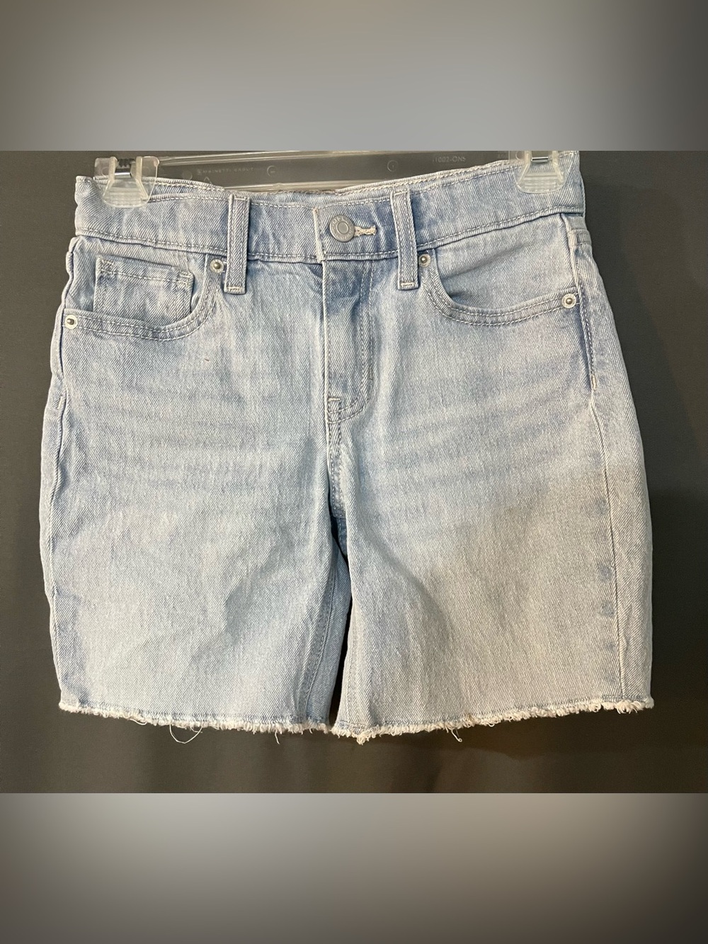 Girls Old Navy Light Wash Bermuda Jean Shorts